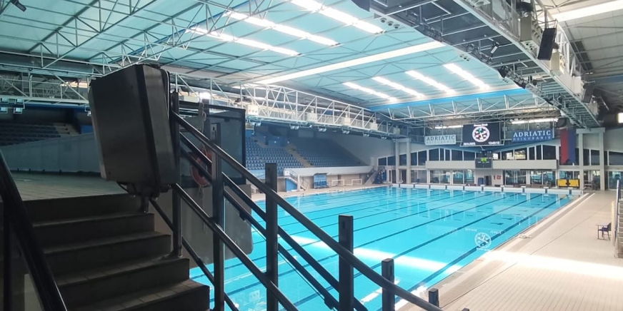 Ugradnja platformi – Sportski bazen Gruž, Dubrovnik